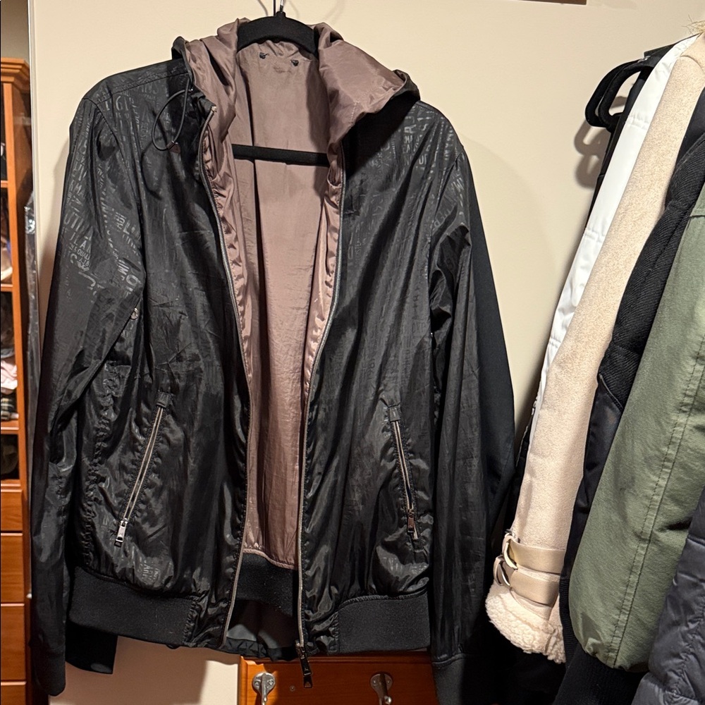 Men's Black Hooded Jacket